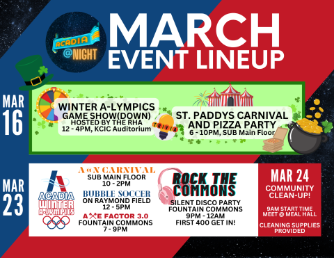 acadia march events